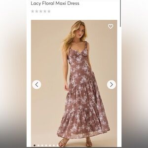 Altar'd State Lacy Floral Maxi Dress